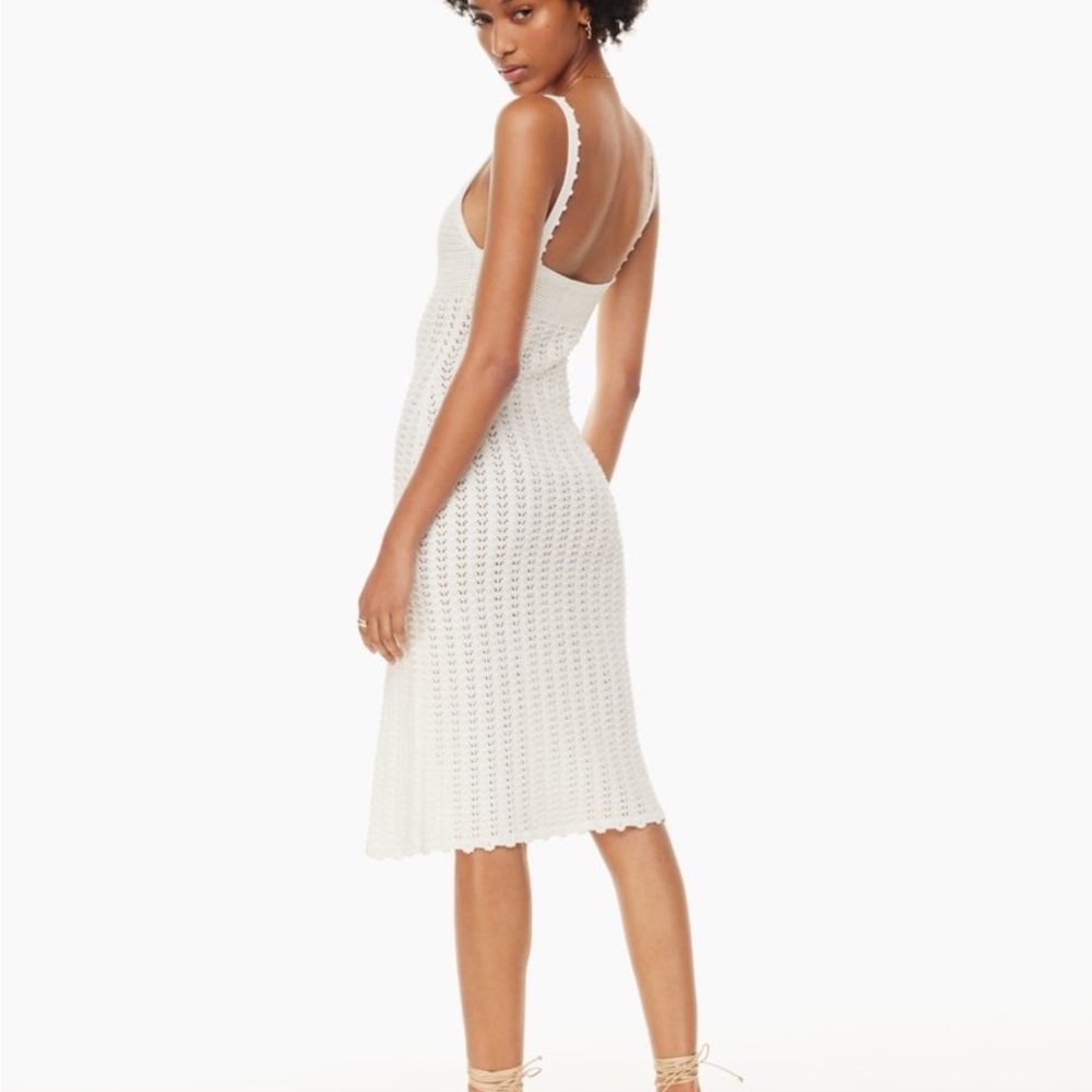 Aritzia - Wilfred - Evie Midi Dress - Oyster Huitre - Size Medium (M) - Picture 7 of 12